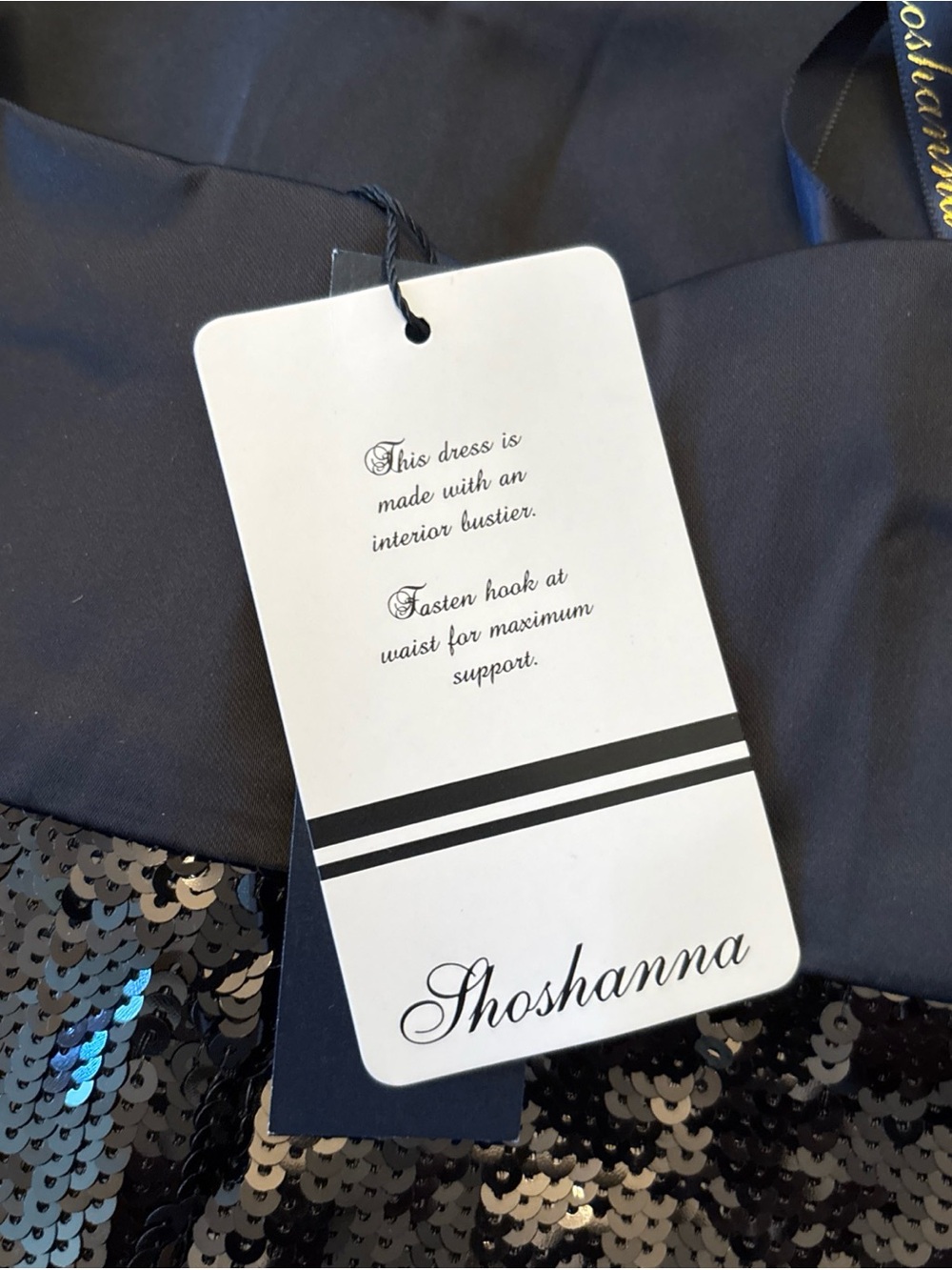 Shoshanna Women's Black Twist-Front Sequin Mini Dress Size 2 - Picture 4 of 7